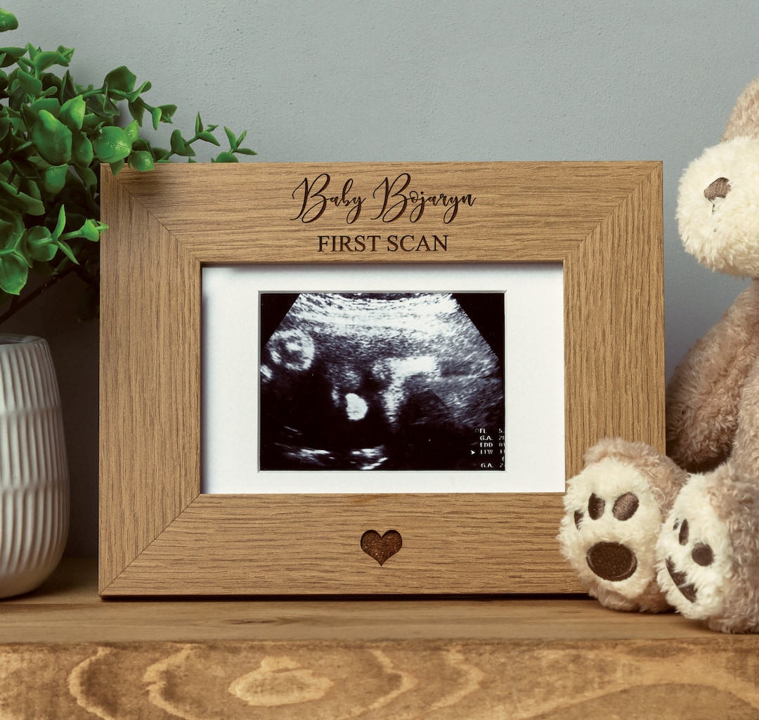 Personalised Baby First Scan Photo Frame Etsy