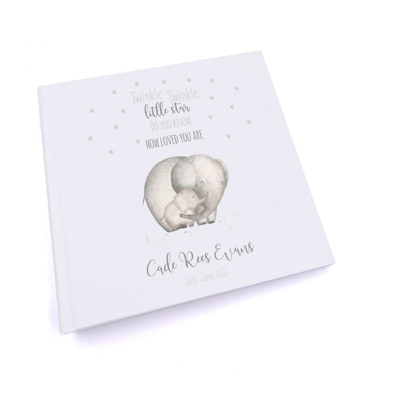 Personalised Twinkle Twinkle Little Star Elephant Photo Album - Etsy UK