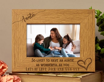 Personalised Auntie As Wonderful As You Photo Frame gift