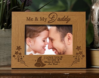 Me and My Daddy Love You To The Moon Photo Frame Gift