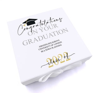 Personalised Class of Year Graduation Gift Keepsake Memory Box image 3