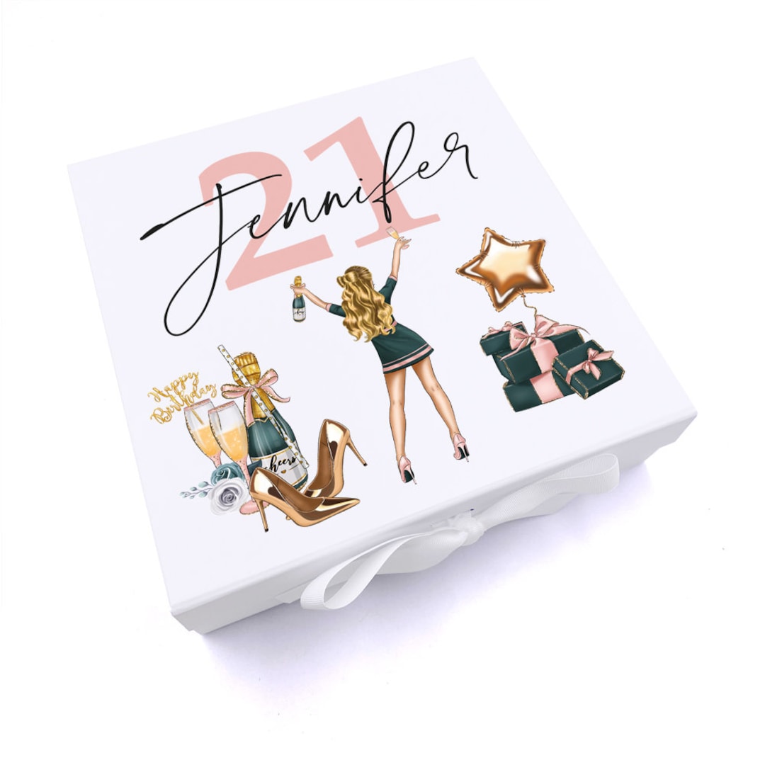 Personalised Any Age Birthday Gift Keepsake Memory Box 18th - Etsy UK