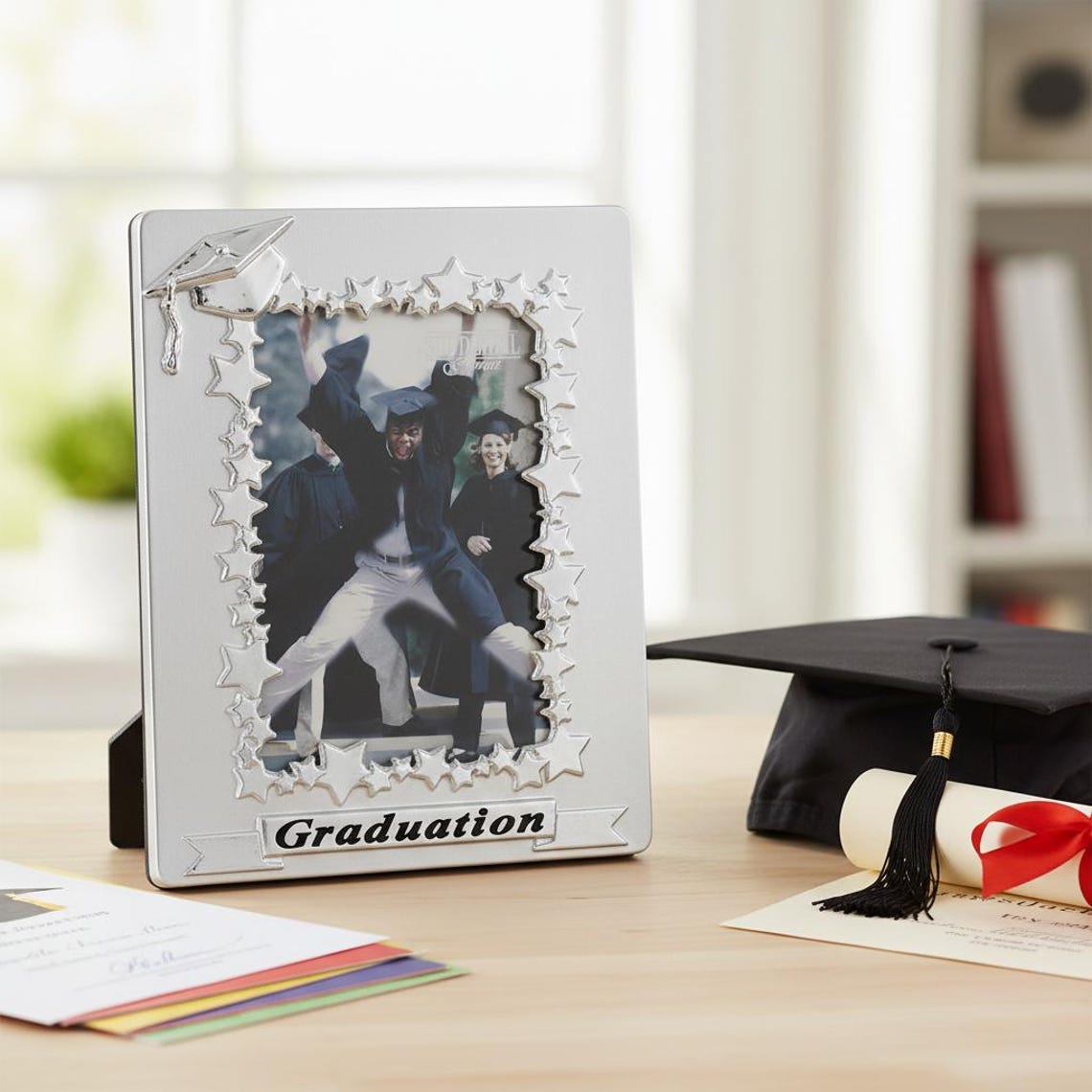Satin Silver Graduation Photo Frame for 6x4 Photo - Etsy Australia
