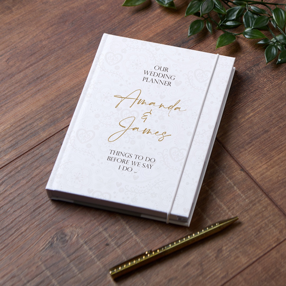 Personalised Wedding Planner Book | Little White Book | Pre Order – Forget Me Not Journals - View #7