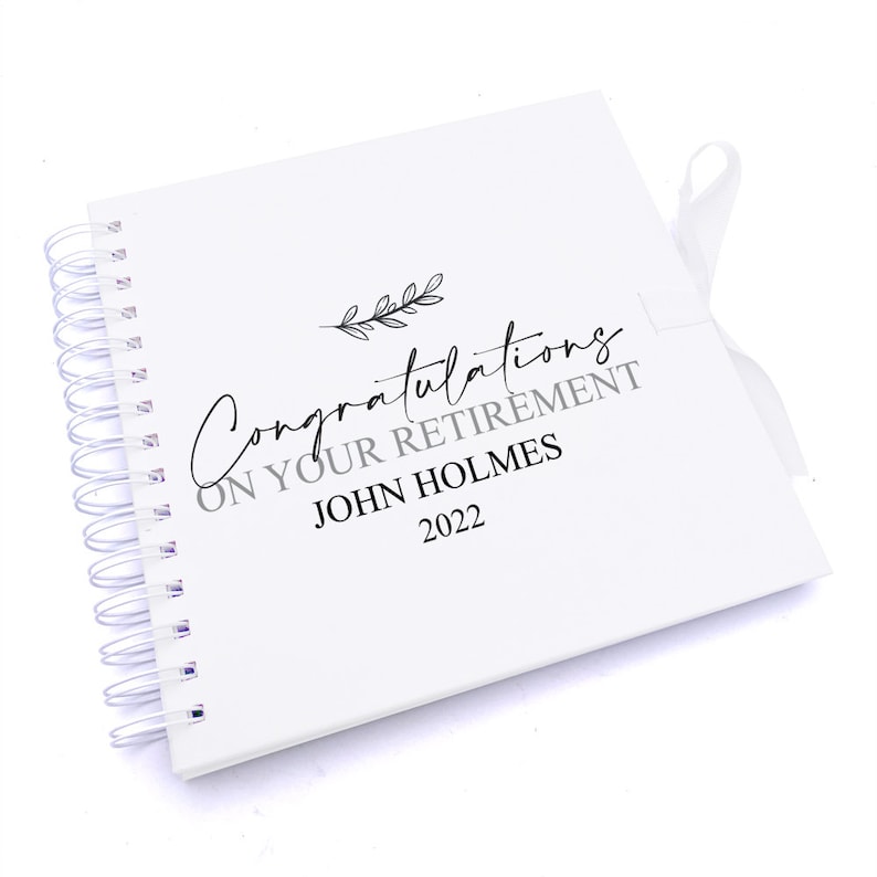 Retirement scrap book