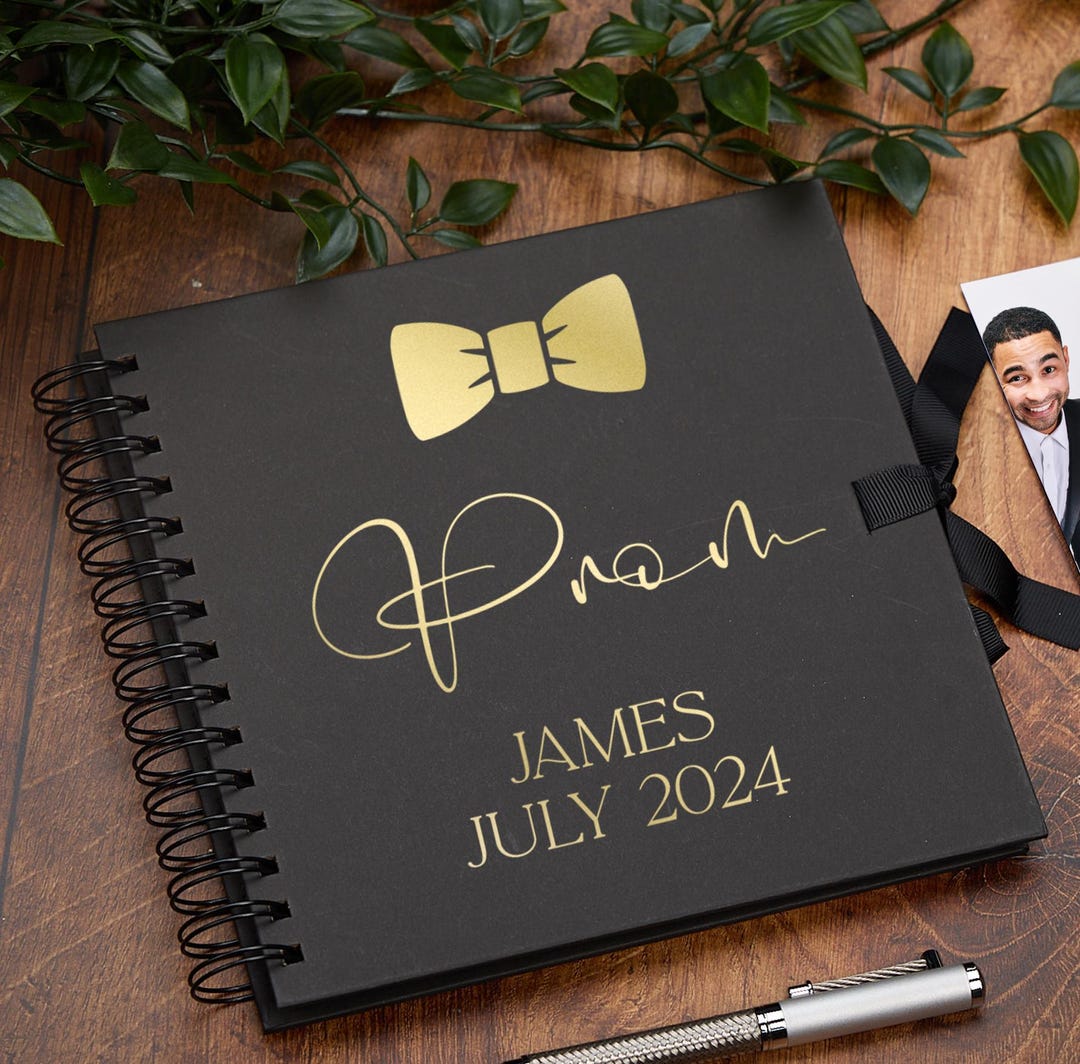 Personalised Boy's Prom Book, Custom Scrapbook Keepsake Photo Album ...
