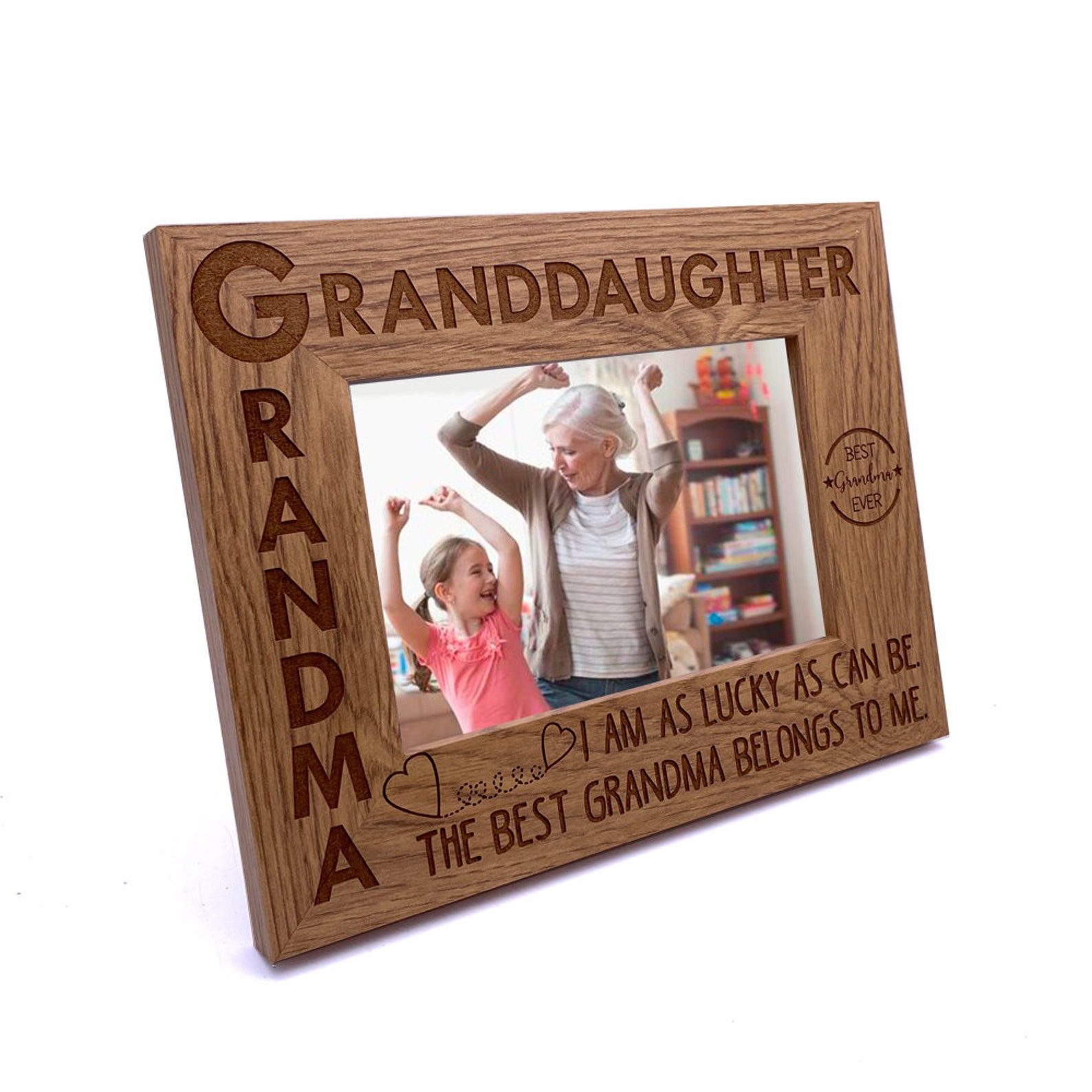 Grandma and Granddaughter Wooden Photo Frame Gift Etsy