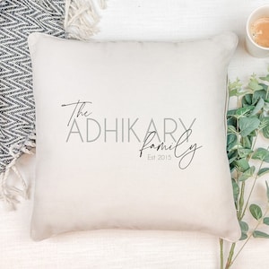 Personalised Family Cushion Gift