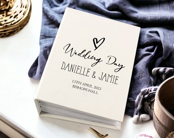 Personalised Wedding Day Photo Album With Sleeves 100 x 6x4 Capacity