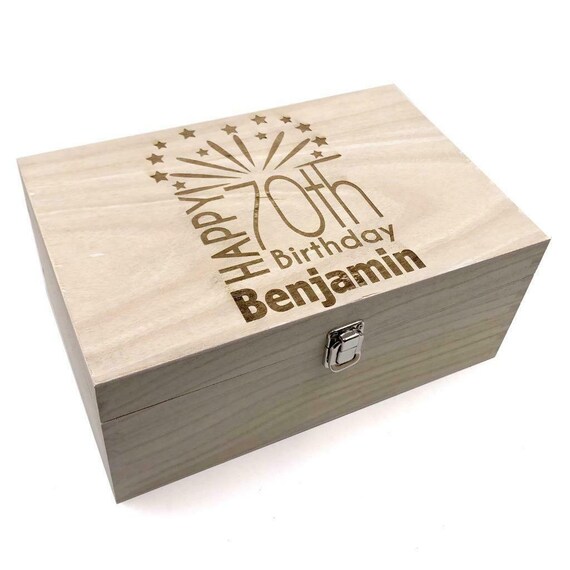ukgiftstoreonline Personalised Wedding Day Large Crystal Keepsake Box Gift