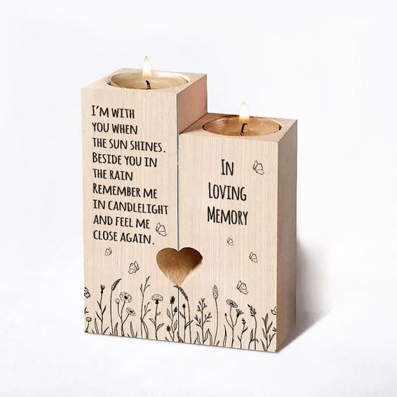 彩冷える タケヒト MEMORIAL BOX Personalised Sympathy Gift Memorial Gift Remembrance Gifts, Candle