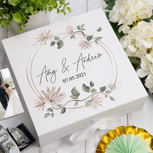 Personalised Keepsake Box Wedding Memory box Any Wording Gift