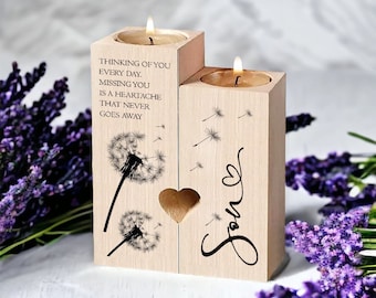 Son In Loving Memory Remembrance Double Tea Light Candle Holder