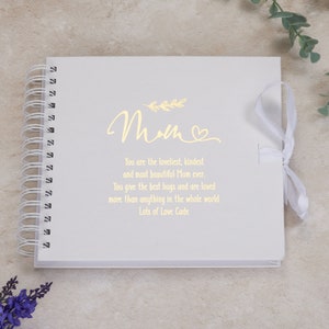 Personalised Mum Scrapbook or Photo Album Gift With Sentiment