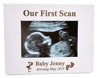 First Scan Personalised Photo Picture Frame New Baby Scan Gift