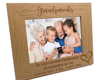 Personalised Grandparents  As Wonderful As You Photo Frame gift