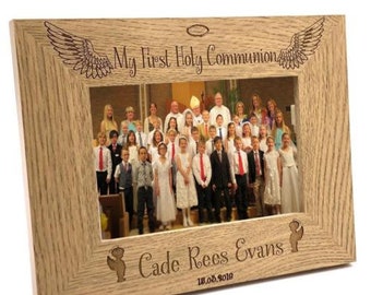 Garçon First Holy Communion Personnalisé Photo Frame Gift