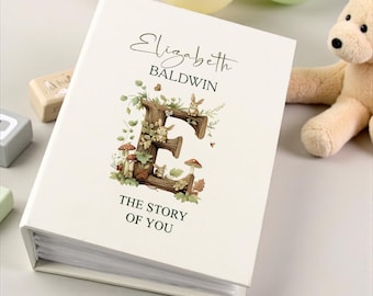 Personalised Baby Photo Album Woodland Animals 100 6x4 Photo Album with Sleeves