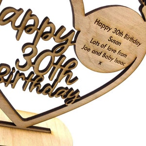 Personalised Wooden&nbsp;Birthday Party Hearts. Table Decorations, Rustic, Vintage.&nbsp;e