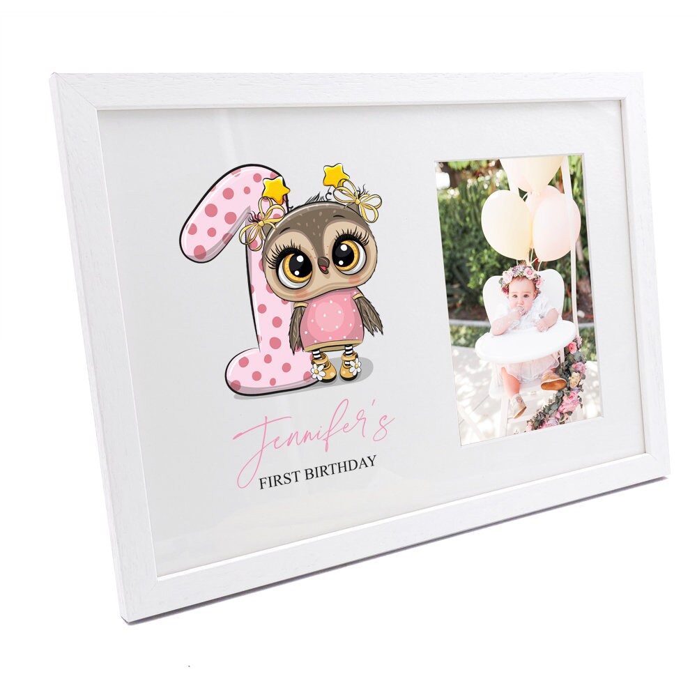 Personalised Baby girl 1st Birthday Photo Frame Keepsake Gift | Etsy