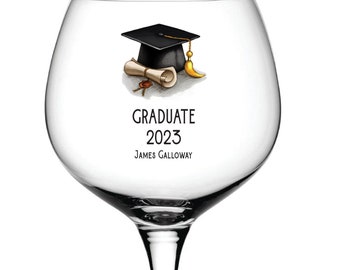 Personalised Graduation Cocktail Gin Glass Gift Keepsake