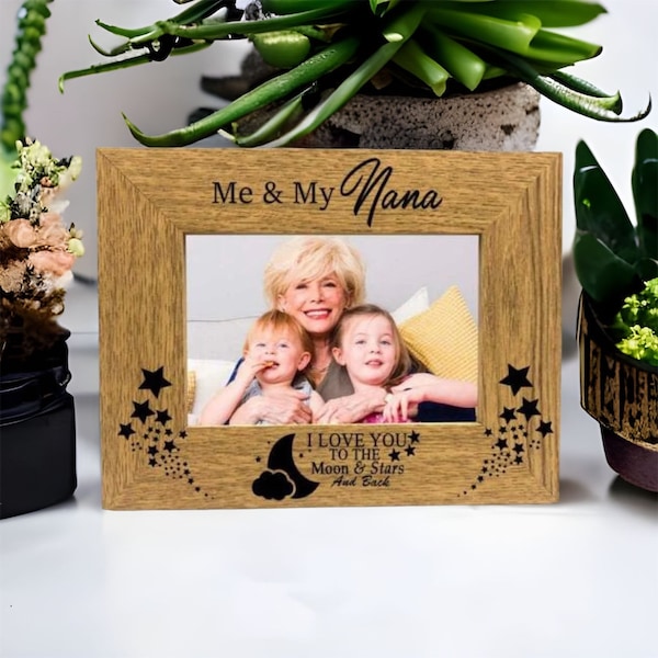Me and My Nana Love You To The Moon and Back Photo Frame Gift