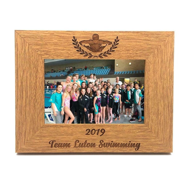 Swimming Themed Personalised Engraved Photo Frame