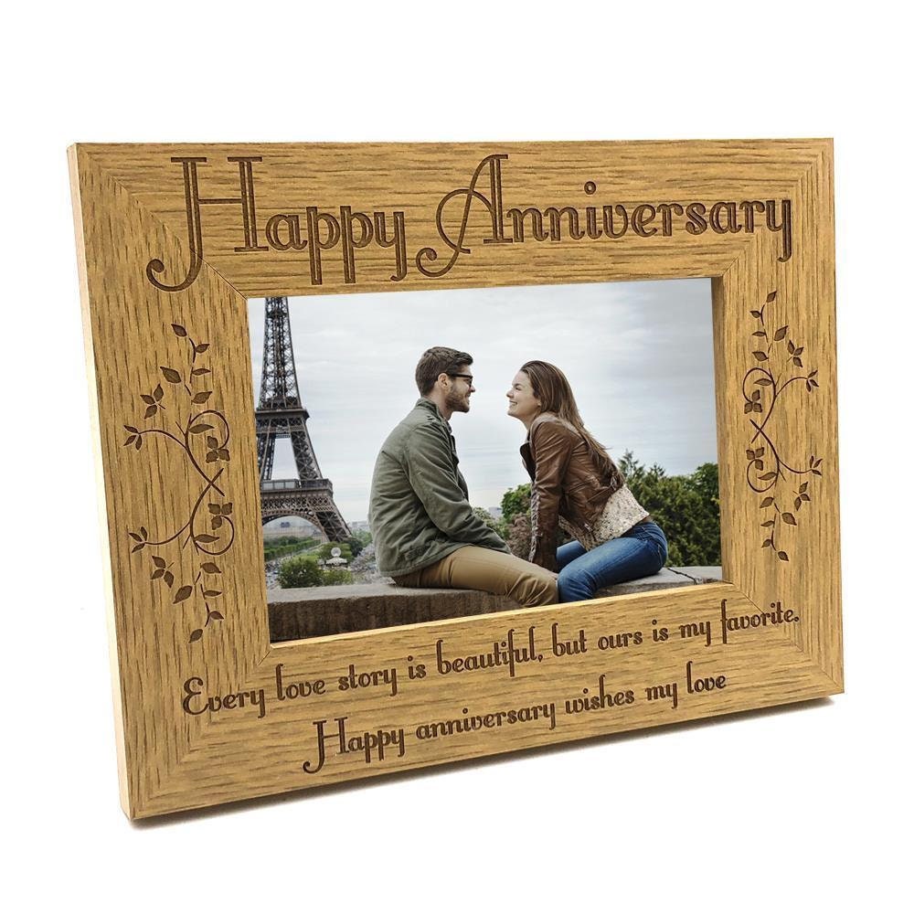 Happy anniversary photo frame deals