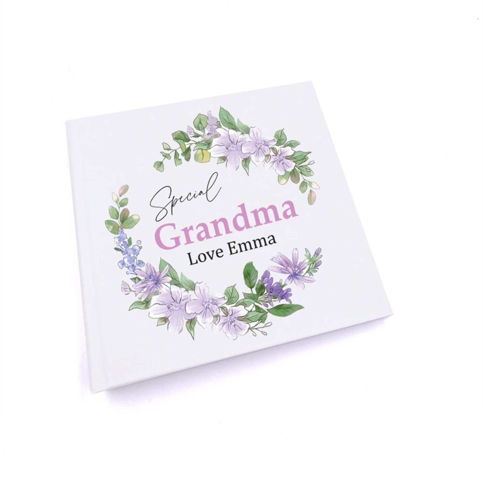 Personalised Grandma Photo Album Gift With Floral Design Etsy UK