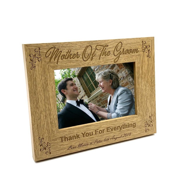 Personalised Mother Of The Groom Photo Frame Wedding Gift