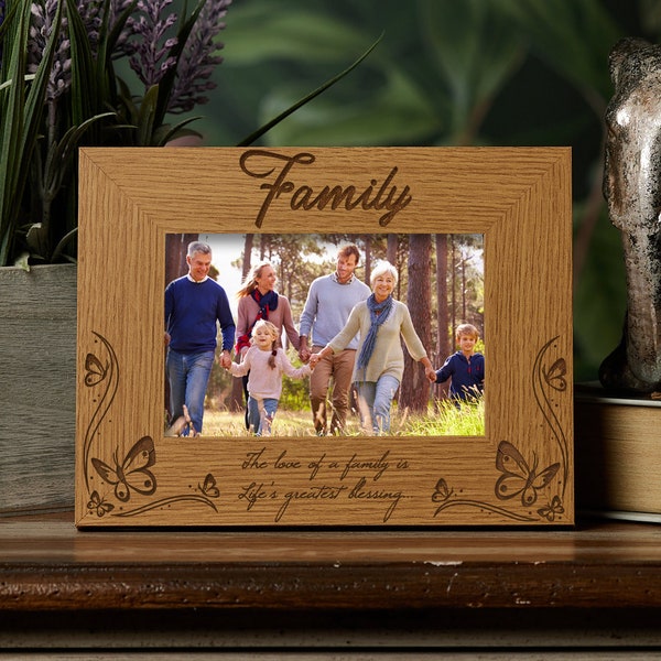 Wooden Family Photo Frame Gift