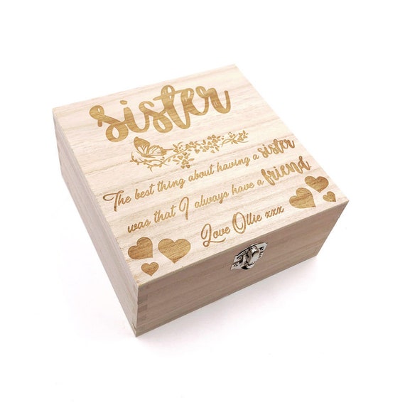 ukgiftstoreonline Grandma Gift Personalised Keepsake Box or Photo Box Gift