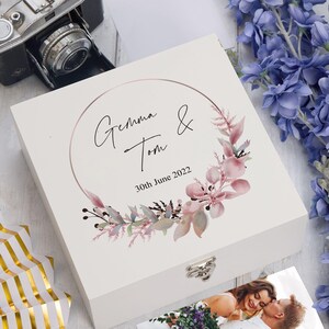 Personalised Keepsake Box Wedding Memory box Gift image 8