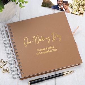Personalised Our wedding Day, Guest Book, Photo Album or Scrapbook