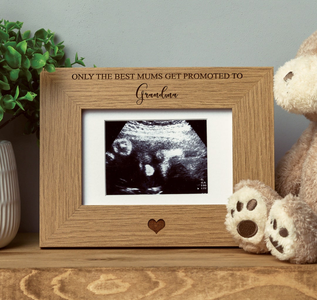 Sottobicchiere In Legno Inciso - Only The Best Mums Get Promoted To Grandma - Regalo Per Nonne