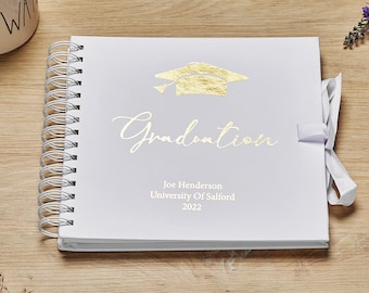 Personalised Graduation Scrapbook, Photo Album or Guest Book Gift