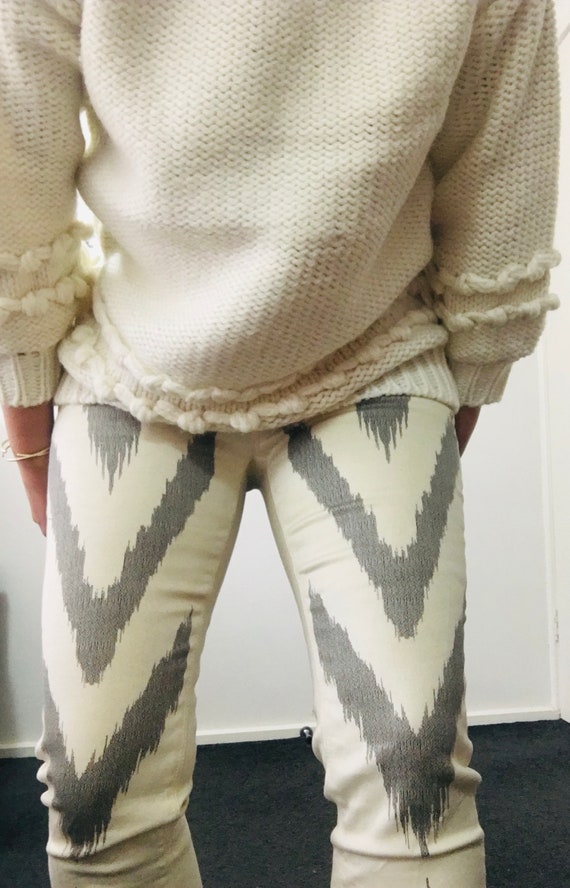sass & bide | chevron | denim