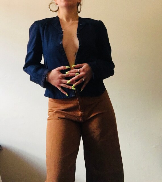 linen | cropped | blazer
