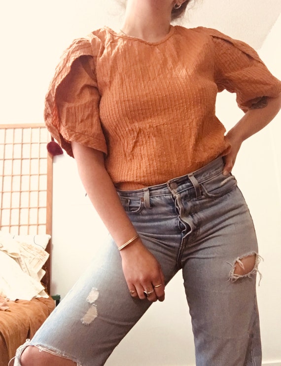 rust | cotton | blouse