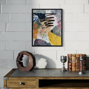 Original Abstract Art Painting - Mixed Media Art On Canvas -  16 x 20