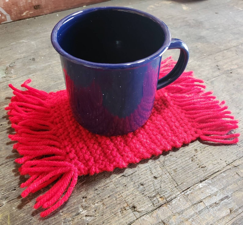 Crochet Mug Rug image 4