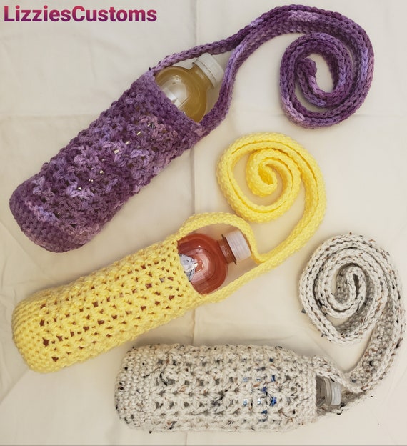 Crochet Water Bottle Caddy 