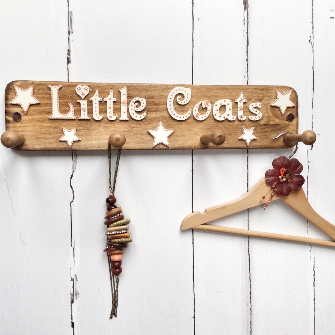 Childs Coat Hooks Kids Coat Pegs Hallway Hooks Little Coat Hooks
