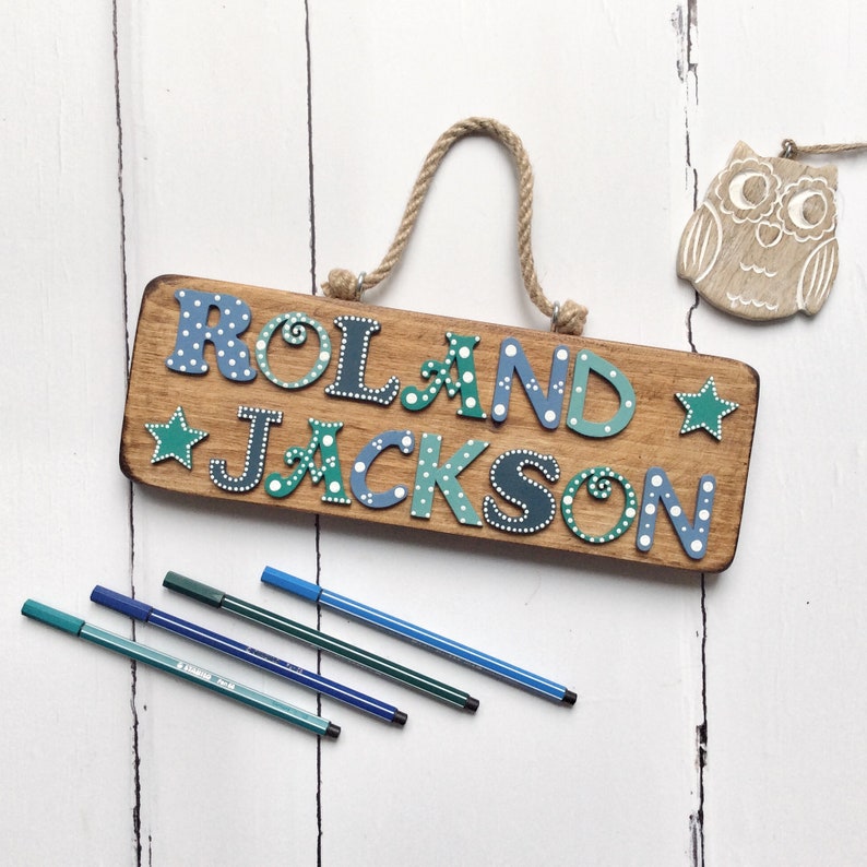 Boys Room Sign Personalised Bedroom Door Sign Boys Bedroom - Etsy