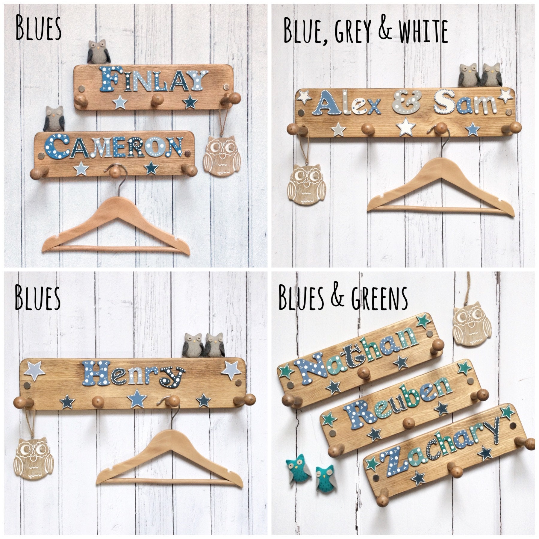 Kids Coat Hooks Personalised Kids Coat Hooks Personalised Etsy UK