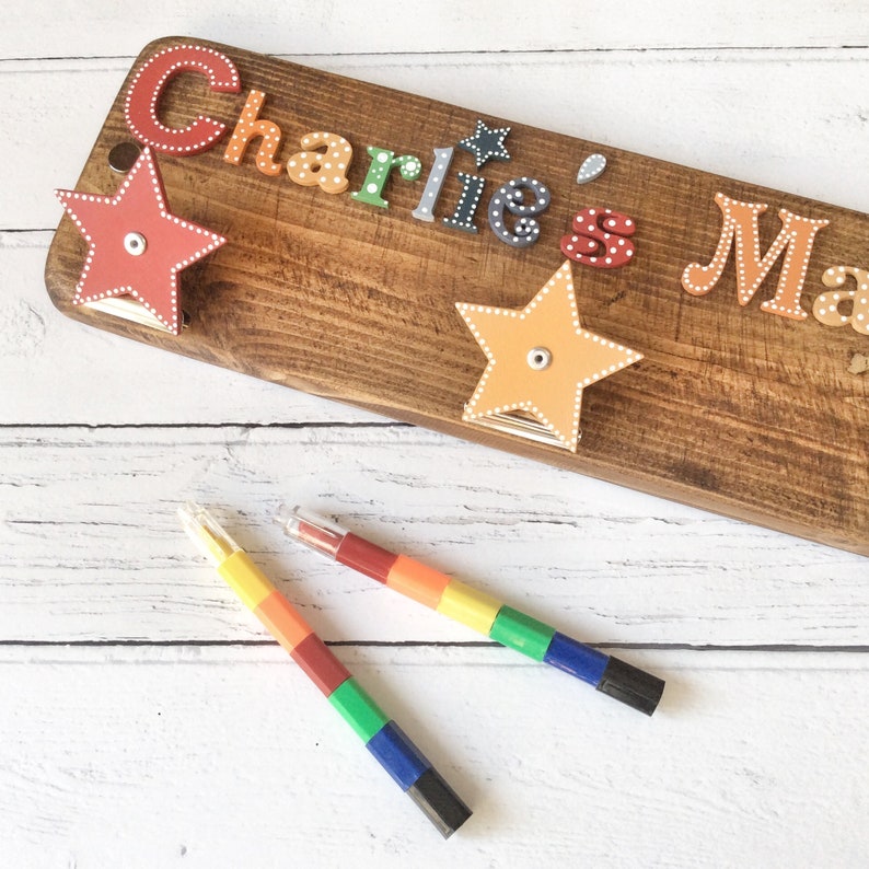 Artwork Hanger Personalised Art Display Kids Art Hanger Etsy