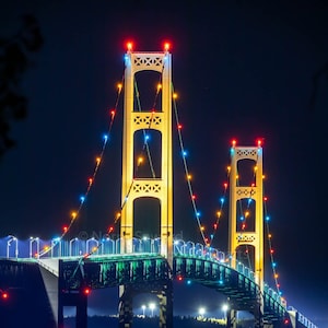 Mackinac Bridge Reflections Michigan Photos -8610