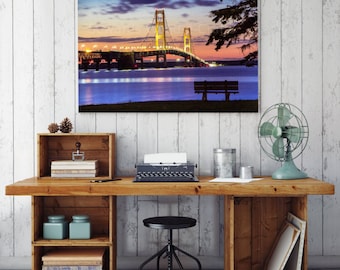 Mackinaw Bridge Michigan Landscape Photography and Gifts -8717