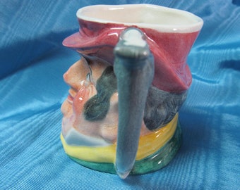 Character Jug The Bookmaker 3-1/2 Tall Horse Head Handle Unusual Staffordshire England Excellent Condition No Damage