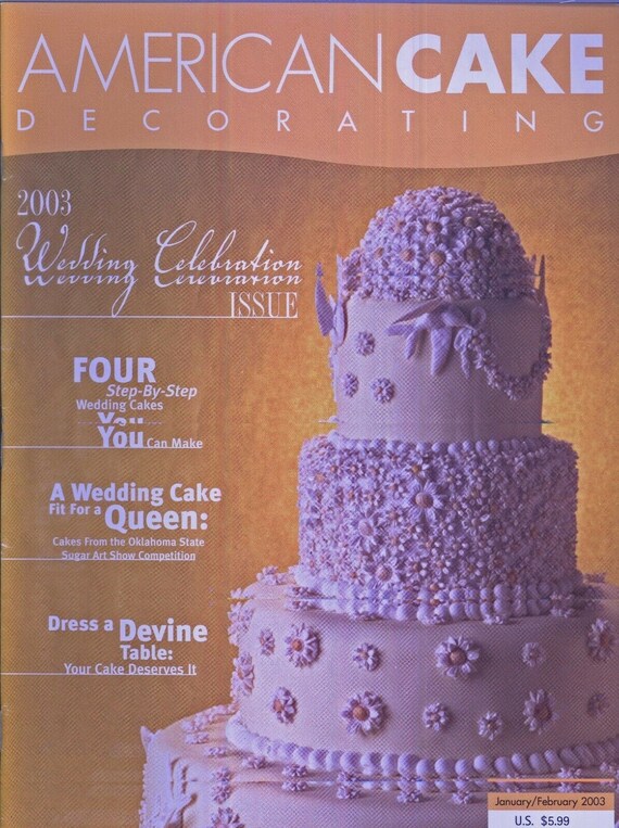 Magazine 053 Back Issue American Cake Decorating New Etsy